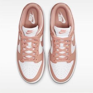Nike Dunk Low white and pink trainers